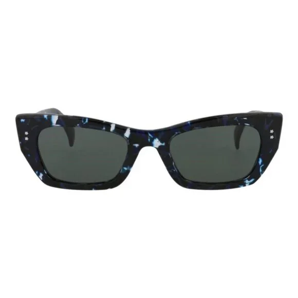 New Authentic Kenzo Unisex Cat Eye Blue Blue Green Fashion